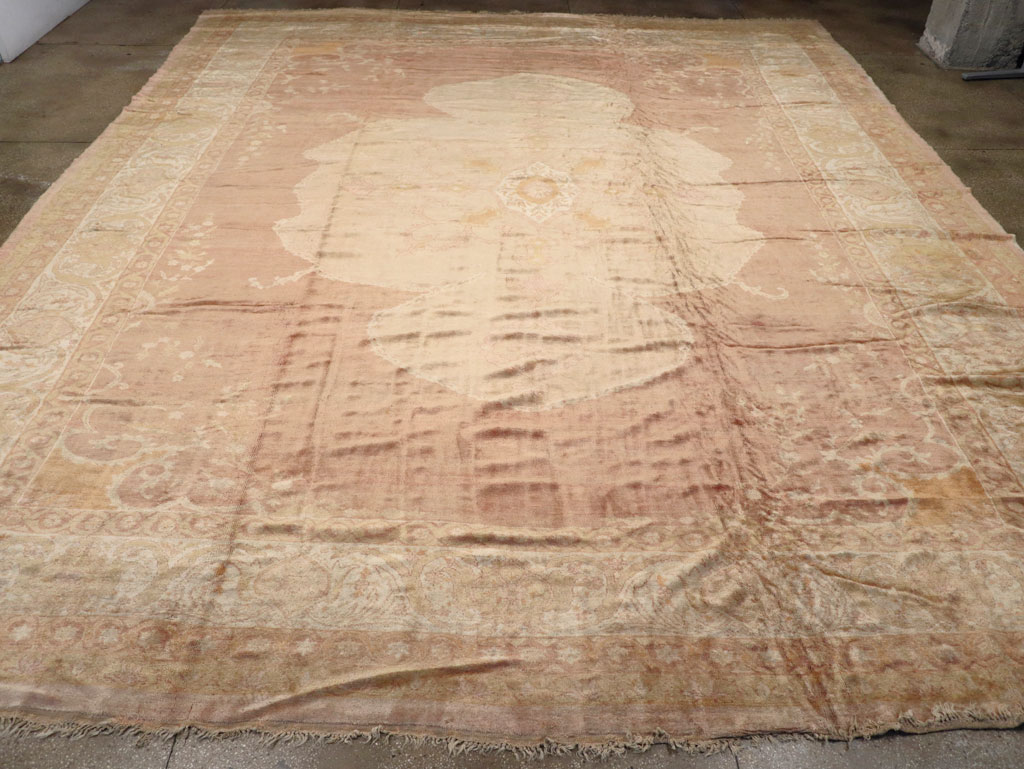 Antique Turkish Oushak Square Oversize Carpet, No.12029 - Gsblank