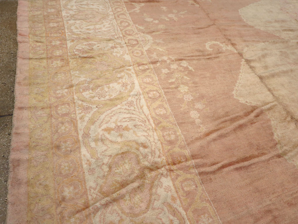 Antique Turkish Oushak Square Oversize Carpet, No.12029 - Gsblank