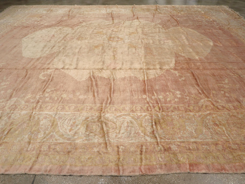 Antique Turkish Oushak Square Oversize Carpet, No.12029 - Gsblank