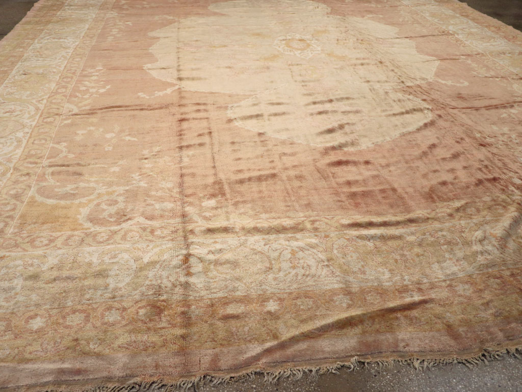 Antique Turkish Oushak Square Oversize Carpet, No.12029 - Gsblank