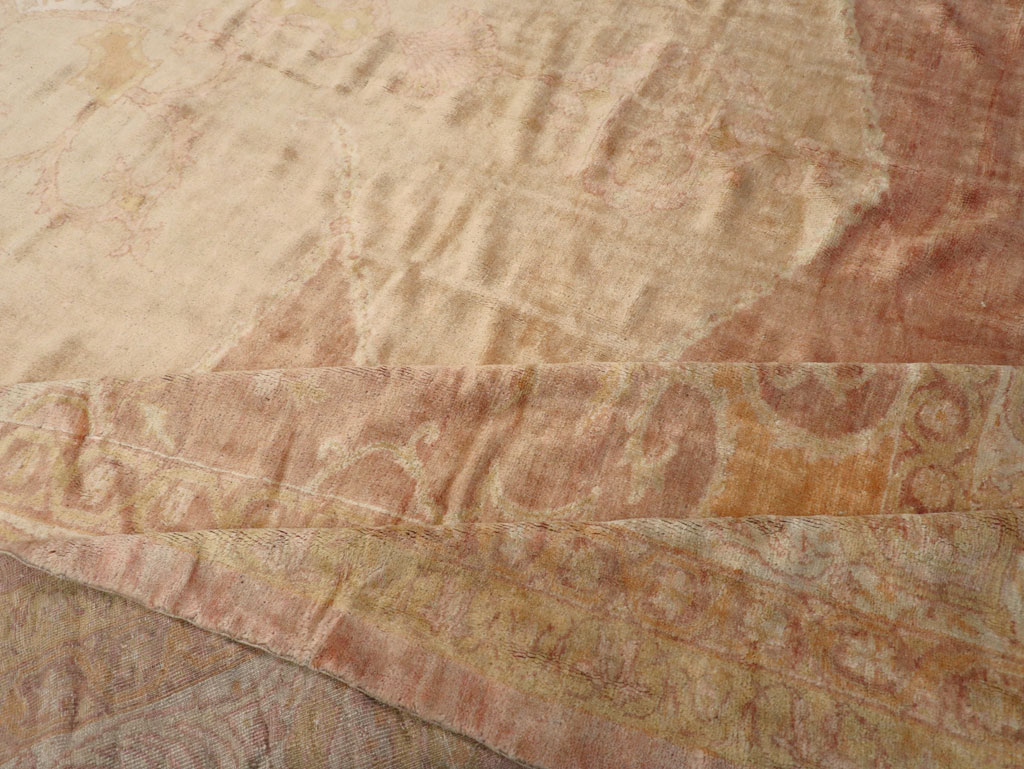 Antique Turkish Oushak Square Oversize Carpet, No.12029 - Gsblank