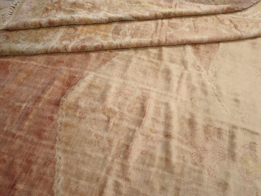 Antique Turkish Oushak Square Oversize Carpet, No.12029 - Gsblank