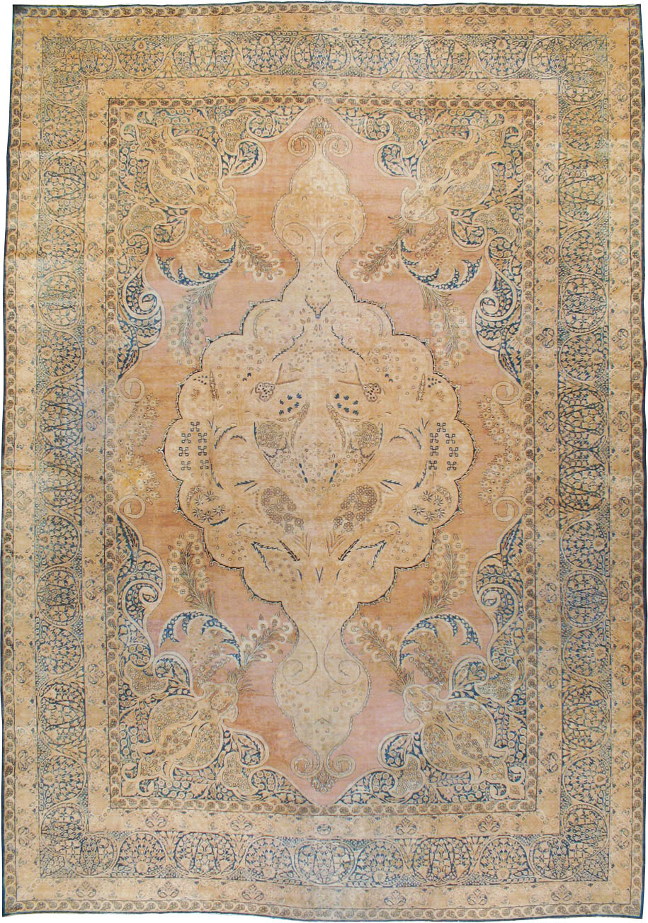 Antique Persian Lavar Kerman Carpet, No.12031 - Gsblank