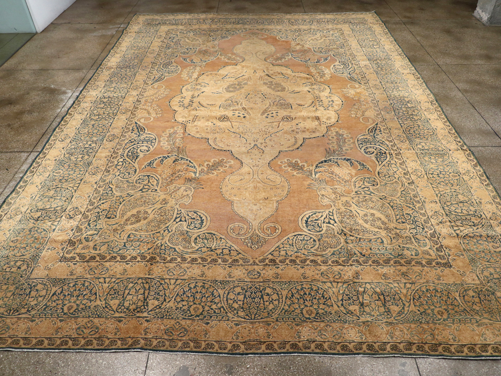 Antique Persian Lavar Kerman Carpet, No.12031 - Gsblank