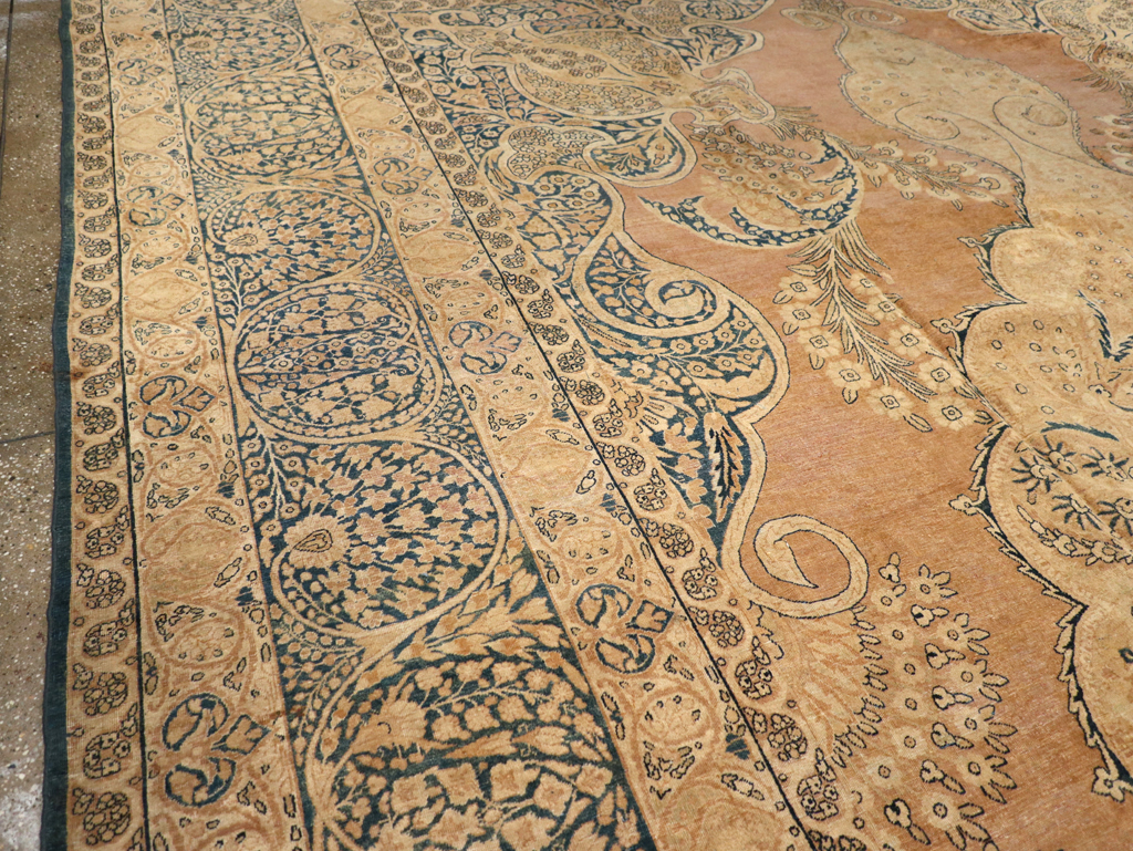 Antique Persian Lavar Kerman Carpet, No.12031 - Gsblank