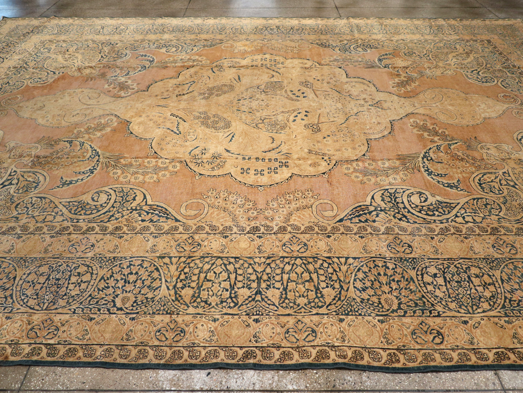 Antique Persian Lavar Kerman Carpet, No.12031 - Gsblank