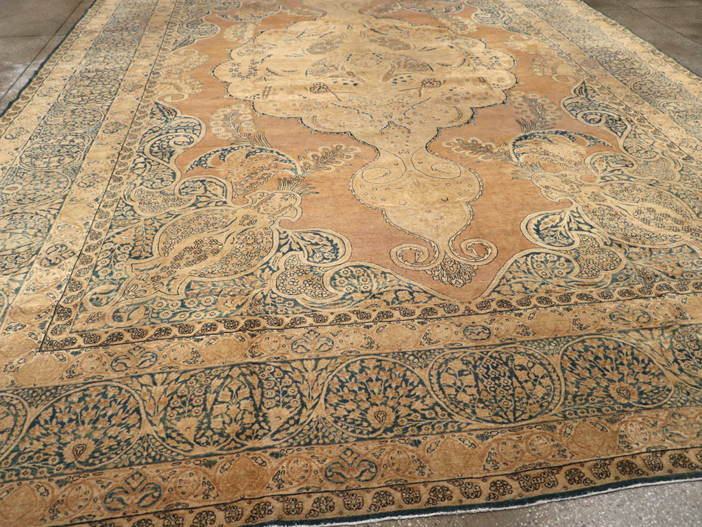 Antique Persian Lavar Kerman Carpet, No.12031 - Gsblank