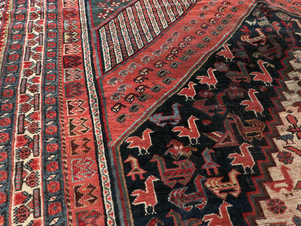 Antique Shiraz Gallery Carpet, No.12036 - Gsblank