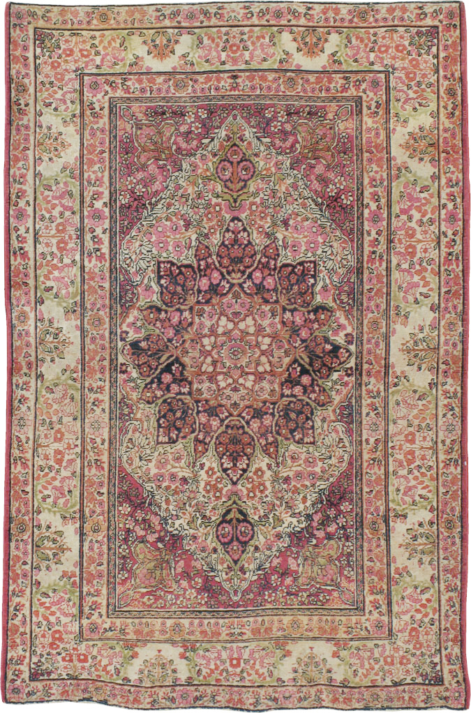 Antique Persian Lavar Kerman Rug, No.12057 - Gsblank