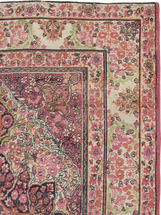 Antique Persian Lavar Kerman Rug, No.12057 - Gsblank