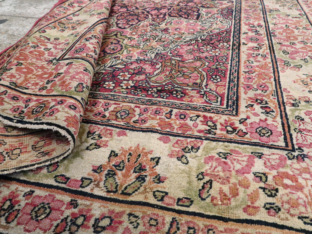 Antique Persian Lavar Kerman Rug, No.12057 - Gsblank