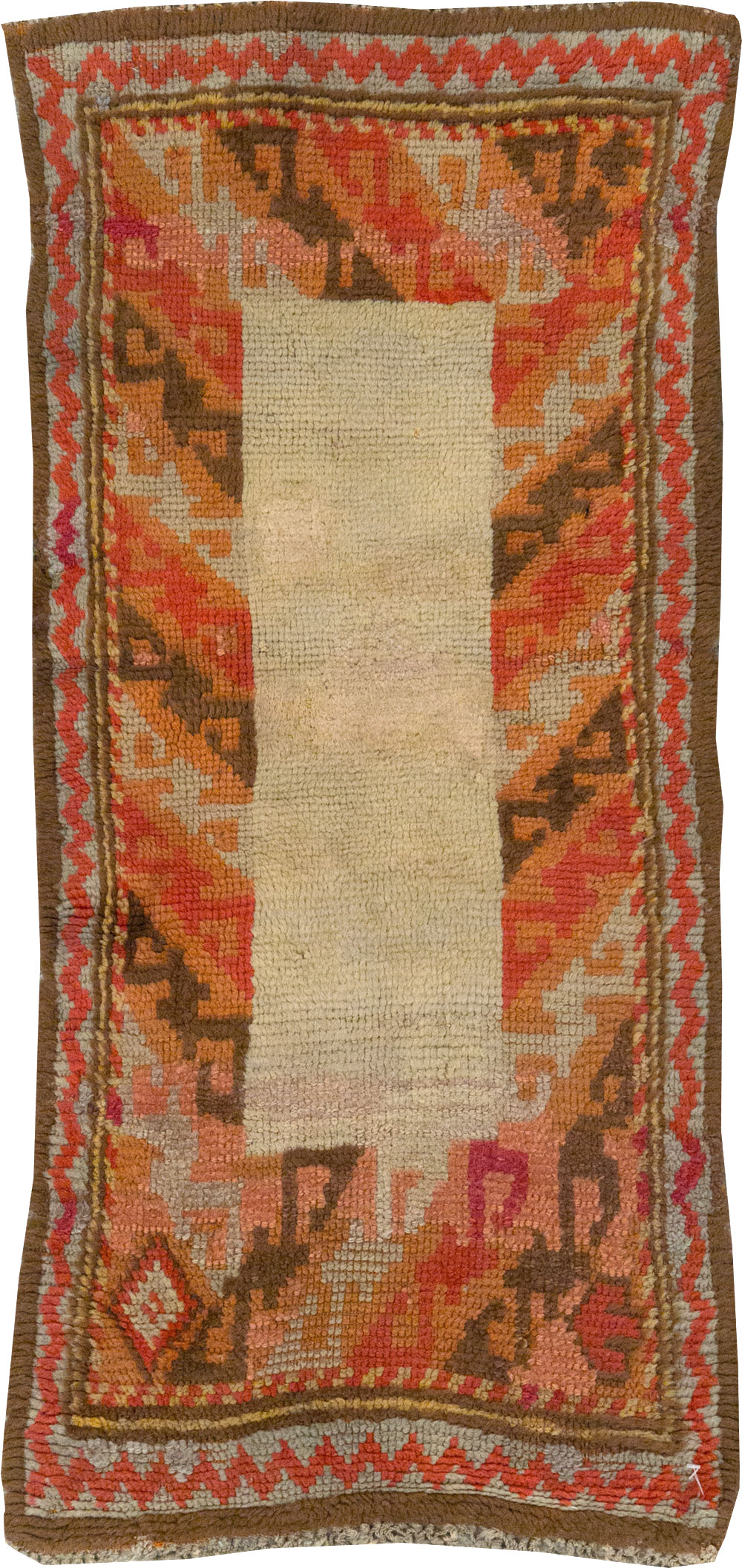 Vintage Continental European Throw Rug, No.12153 - Gsblank