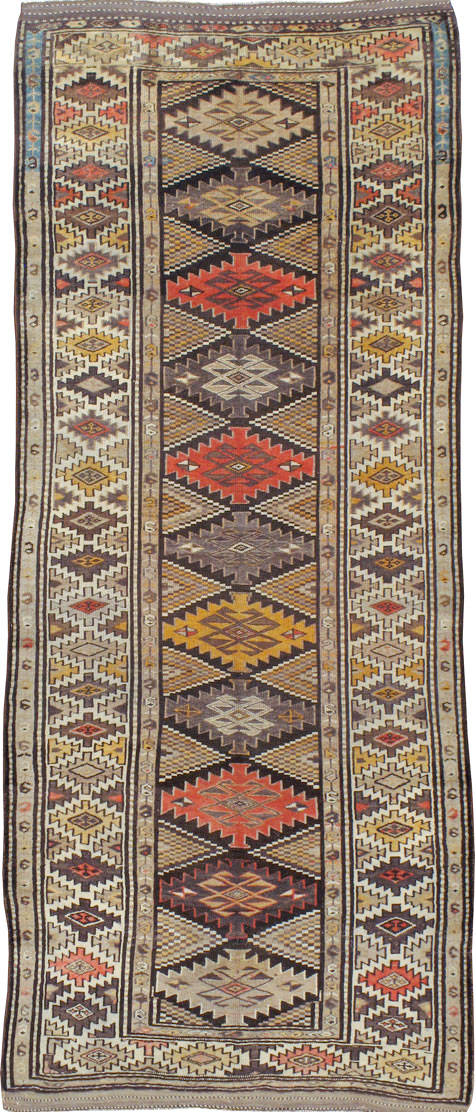 Antique Persian Kurdish Rug, No.12155 - Gsblank