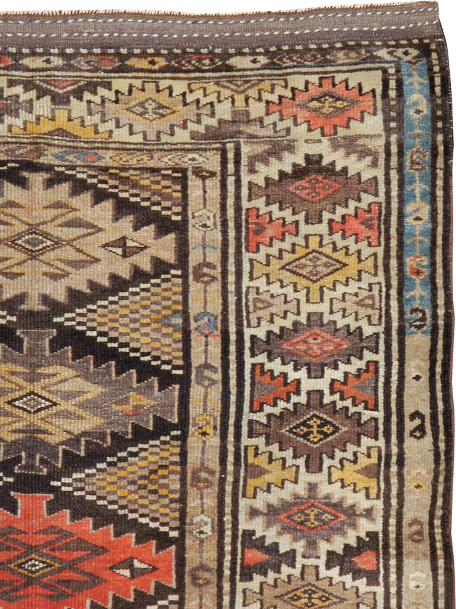 Antique Persian Kurdish Rug, No.12155 - Gsblank
