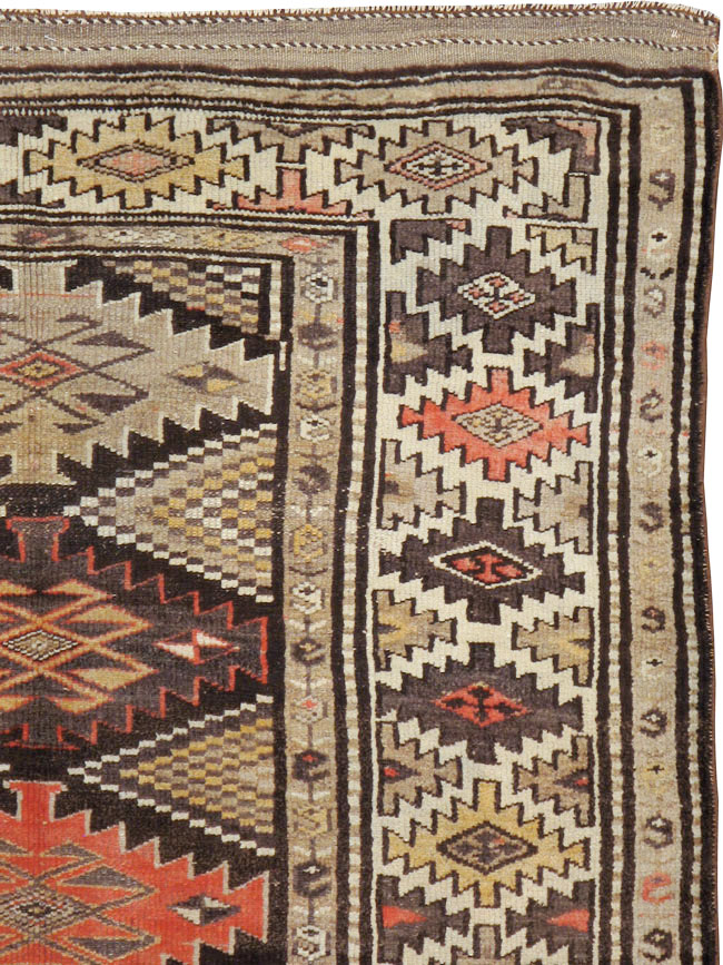 Antique Persian Kurdish Rug, No.12155 - Gsblank