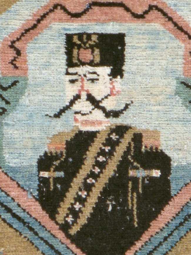 Antique Hamadan Pictorial Rug (Pair: 1 of 2), No.12188 - Gsblank