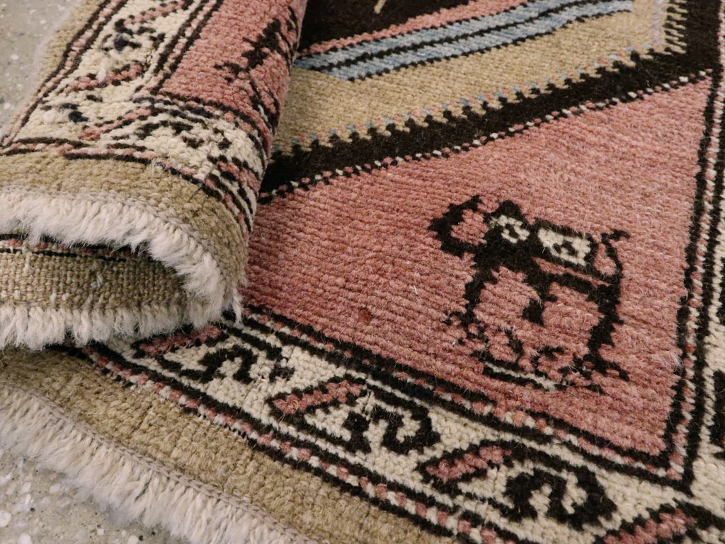 Antique Hamadan Pictorial Rug (Pair: 2 of 2), No.12189 - Gsblank