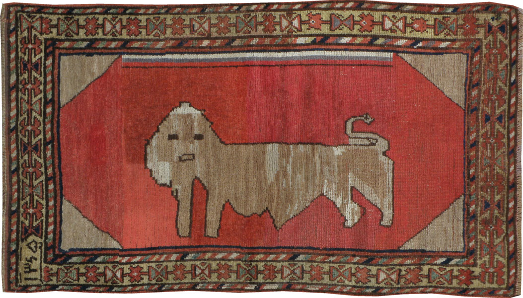 Antique Persian Gabbeh Rug, No.12190 - Gsblank