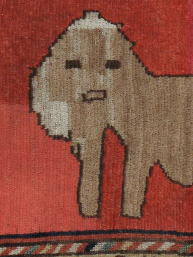 Antique Persian Gabbeh Rug, No.12190 - Gsblank
