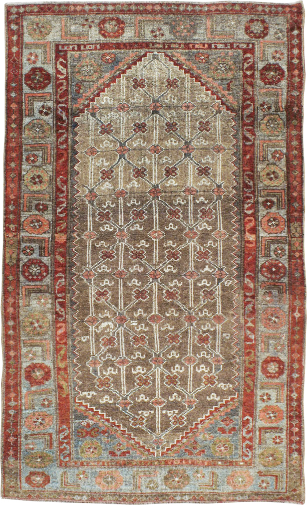 Vintage Persian Camel Hair Rug, No.12192 - Gsblank