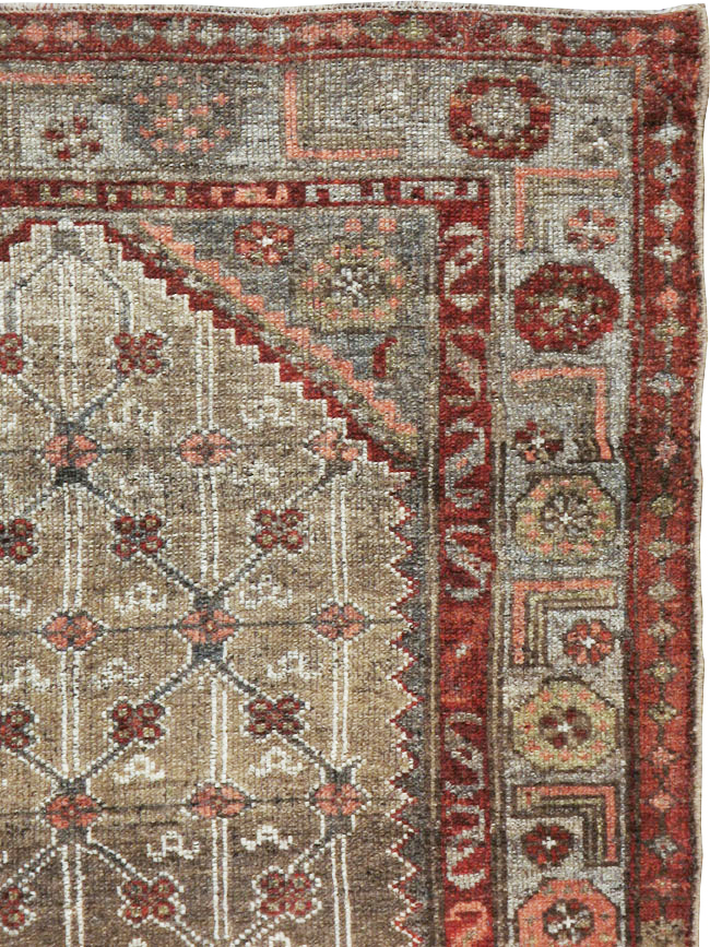 Vintage Persian Camel Hair Rug, No.12192 - Gsblank