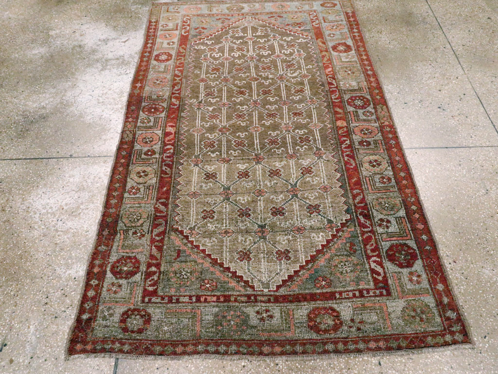 Vintage Persian Camel Hair Rug, No.12192 - Gsblank