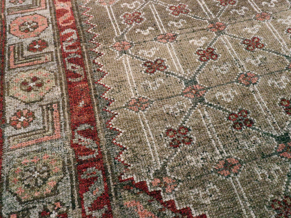 Vintage Persian Camel Hair Rug, No.12192 - Gsblank