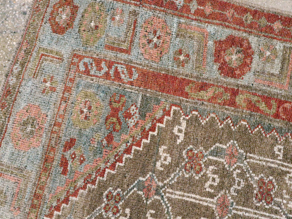 Vintage Persian Camel Hair Rug, No.12192 - Gsblank