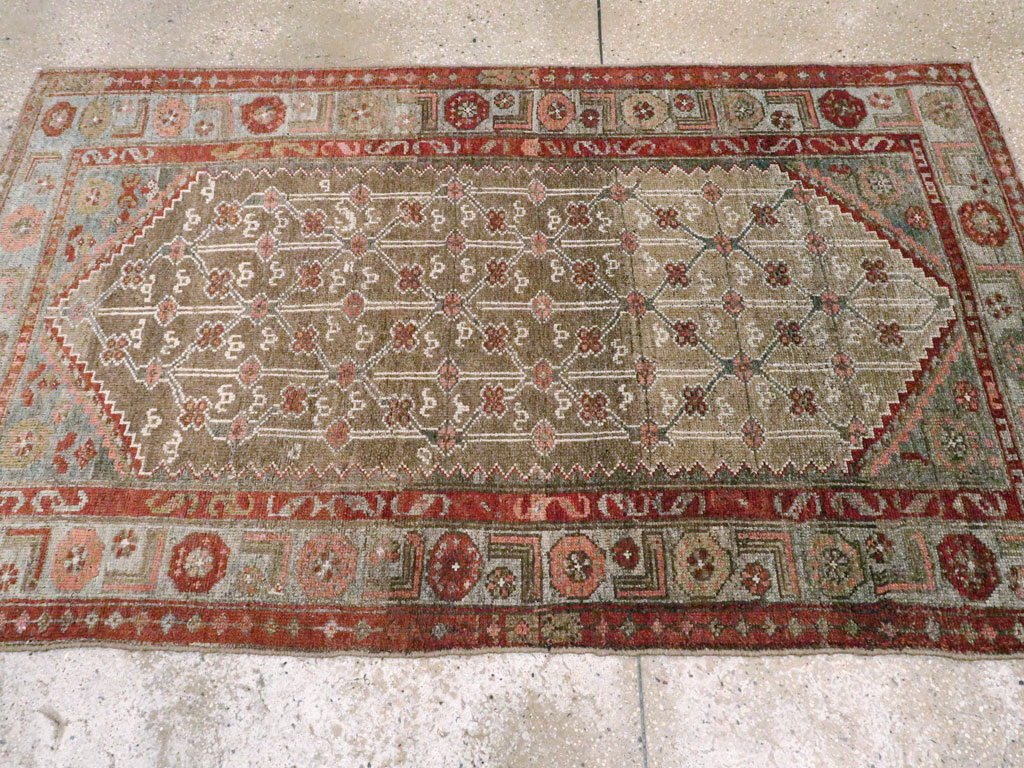 Vintage Persian Camel Hair Rug, No.12192 - Gsblank
