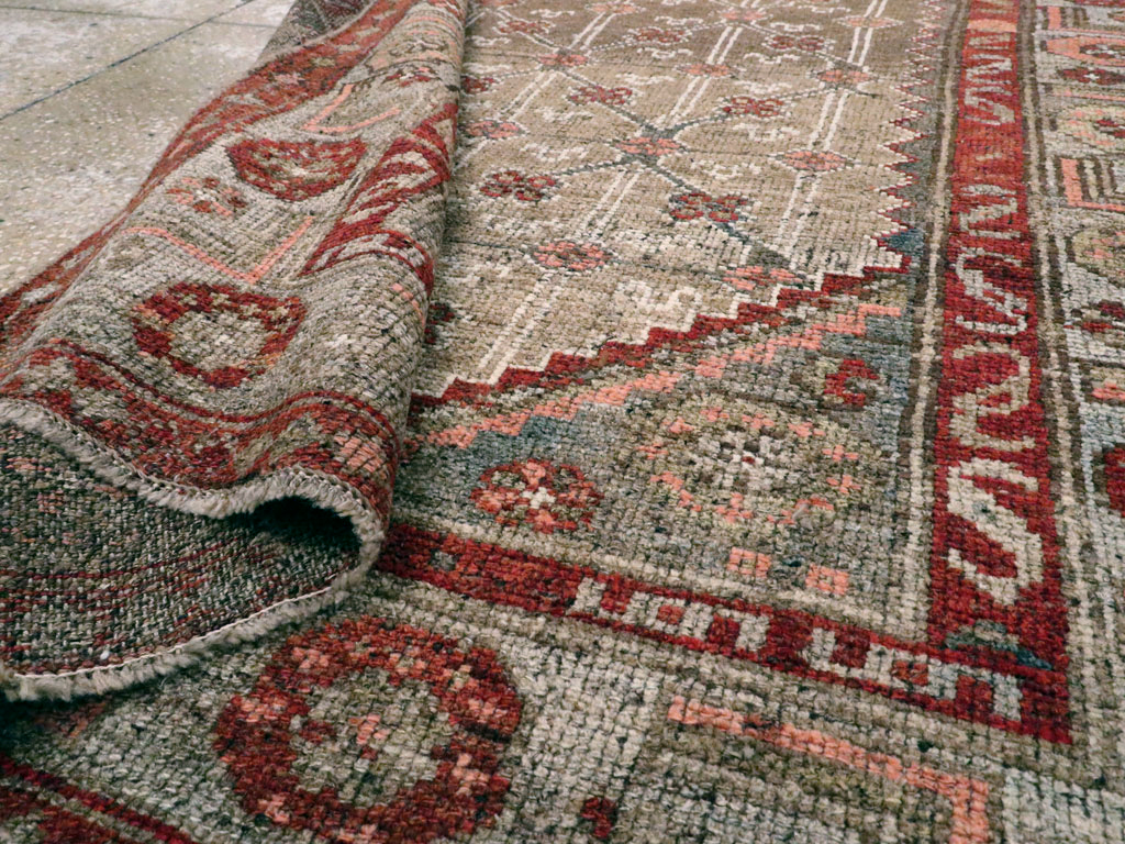 Vintage Persian Camel Hair Rug, No.12192 - Gsblank