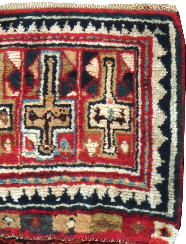 Antique Persian Kurdish Saddlebag (Khorjin), No.12198 - Gsblank
