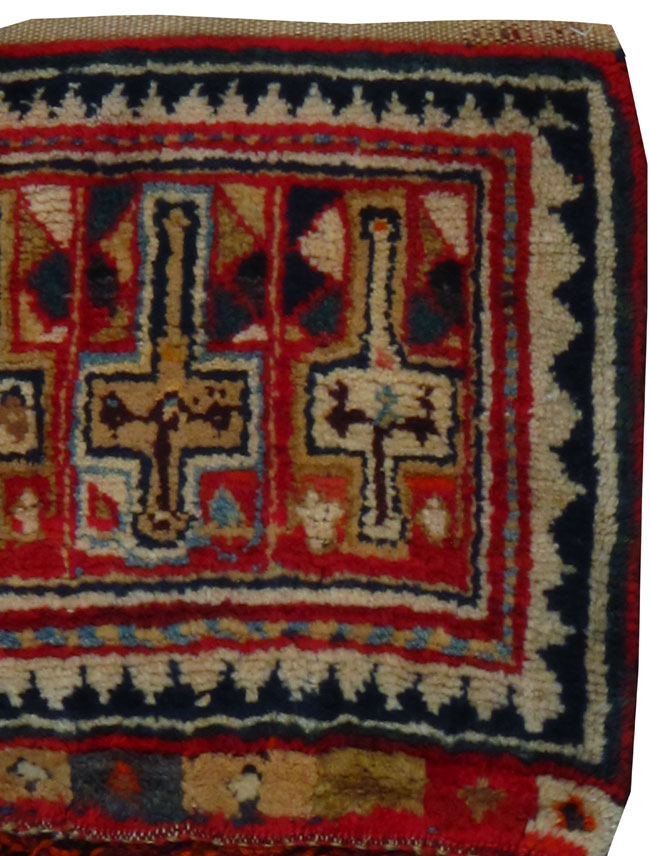 Antique Persian Saddlebags Rug, No.12198 - Gsblank