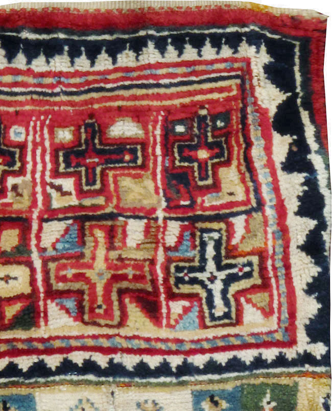 Antique Persian Kurdish Saddlebag (Khorjin), No.12198 - Gsblank