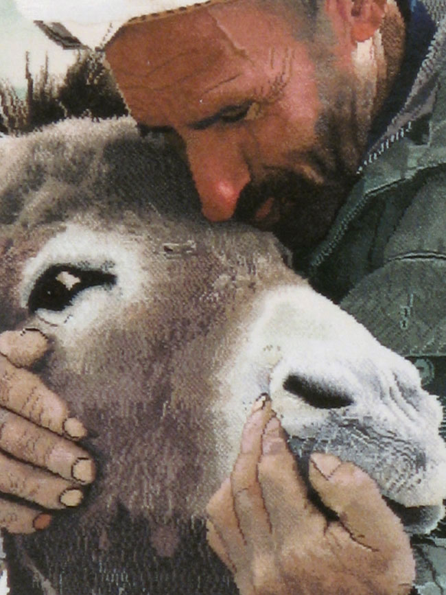 Vintage Persian Tabriz Pictorial Rug, No.12209 - Gsblank