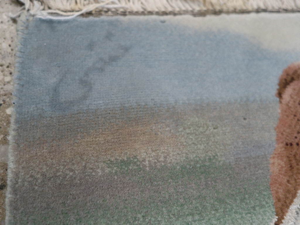 Vintage Persian Tabriz Pictorial Rug, No.12209 - Gsblank