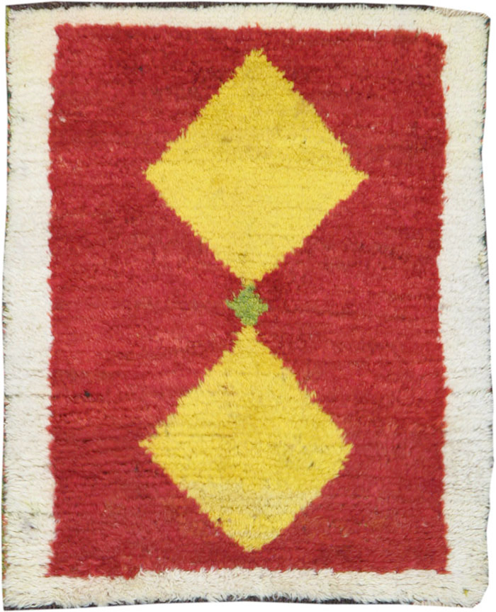 Vintage Persian Gabbeh Rug, No.12211 - Gsblank