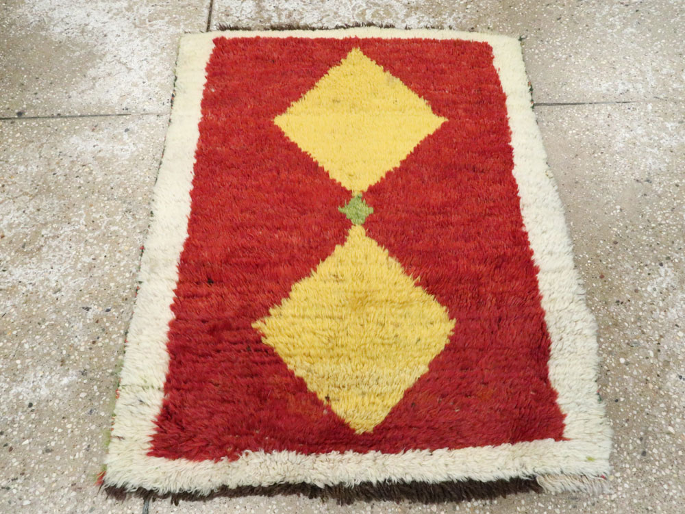 Vintage Persian Gabbeh Rug, No.12211 - Gsblank