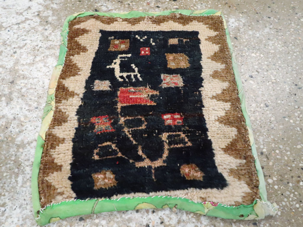 Vintage Persian Gabbeh Rug, No.12220 - Gsblank