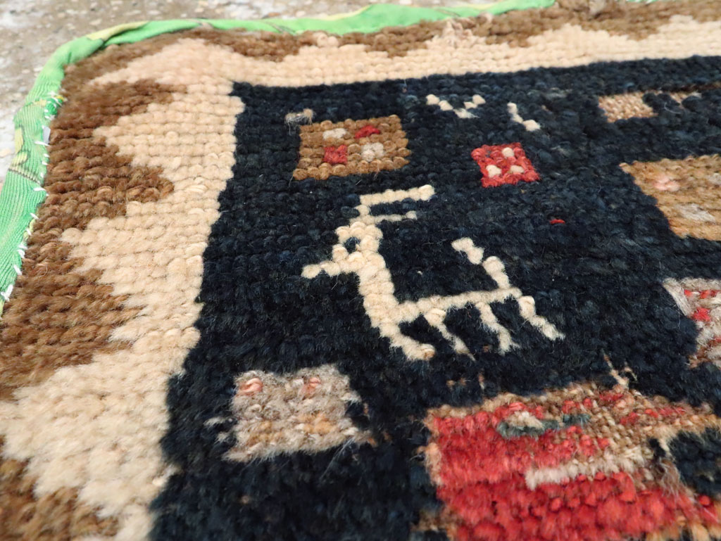 Vintage Persian Gabbeh Rug, No.12220 - Gsblank