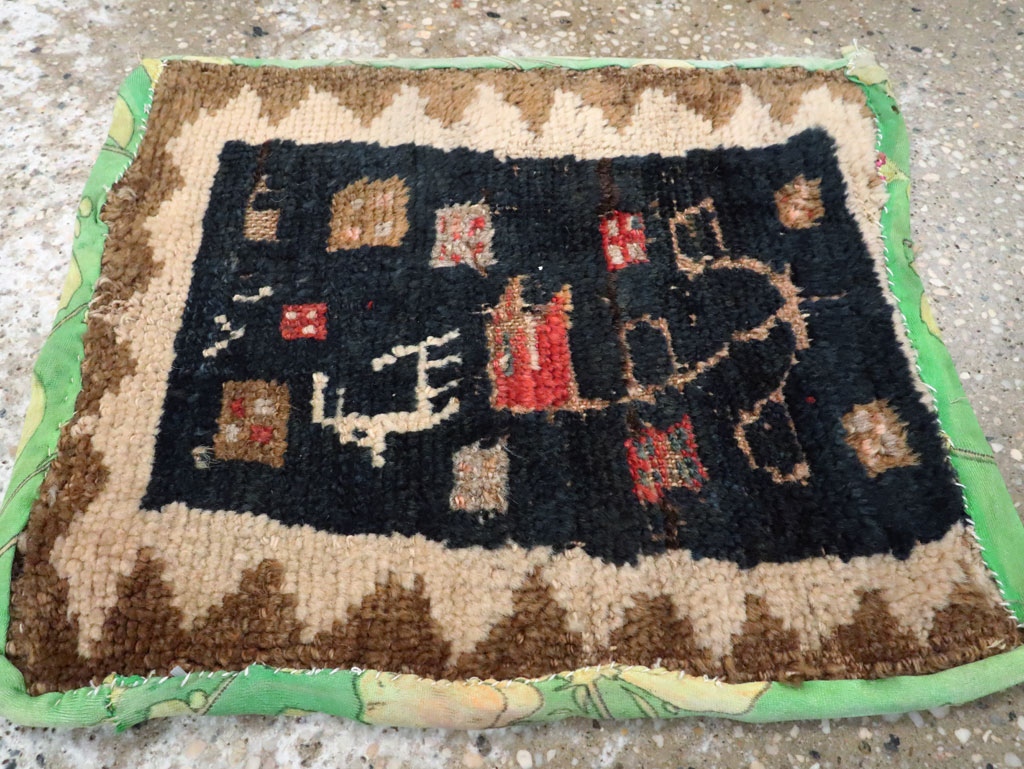 Vintage Persian Gabbeh Rug, No.12220 - Gsblank