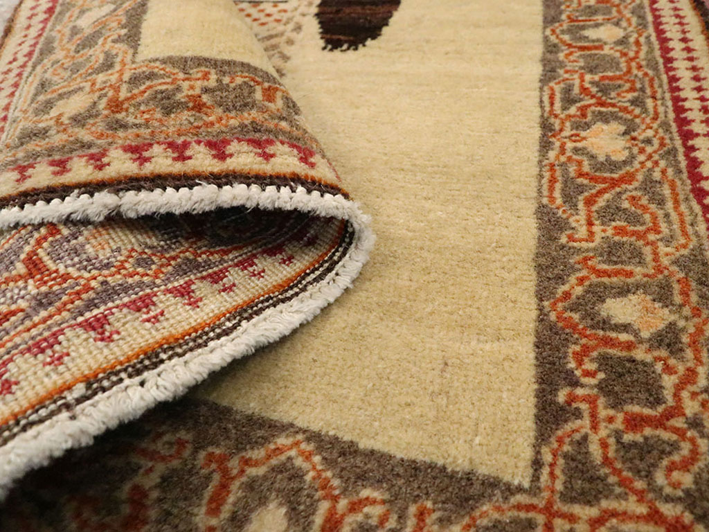 Vintage Persian Tabriz Pictorial Rug, No.12221 - Gsblank