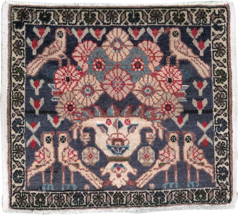 Vintage Persian Tabriz Pictorial Rug (Pair: 1 of 2), No.12224 - Gsblank