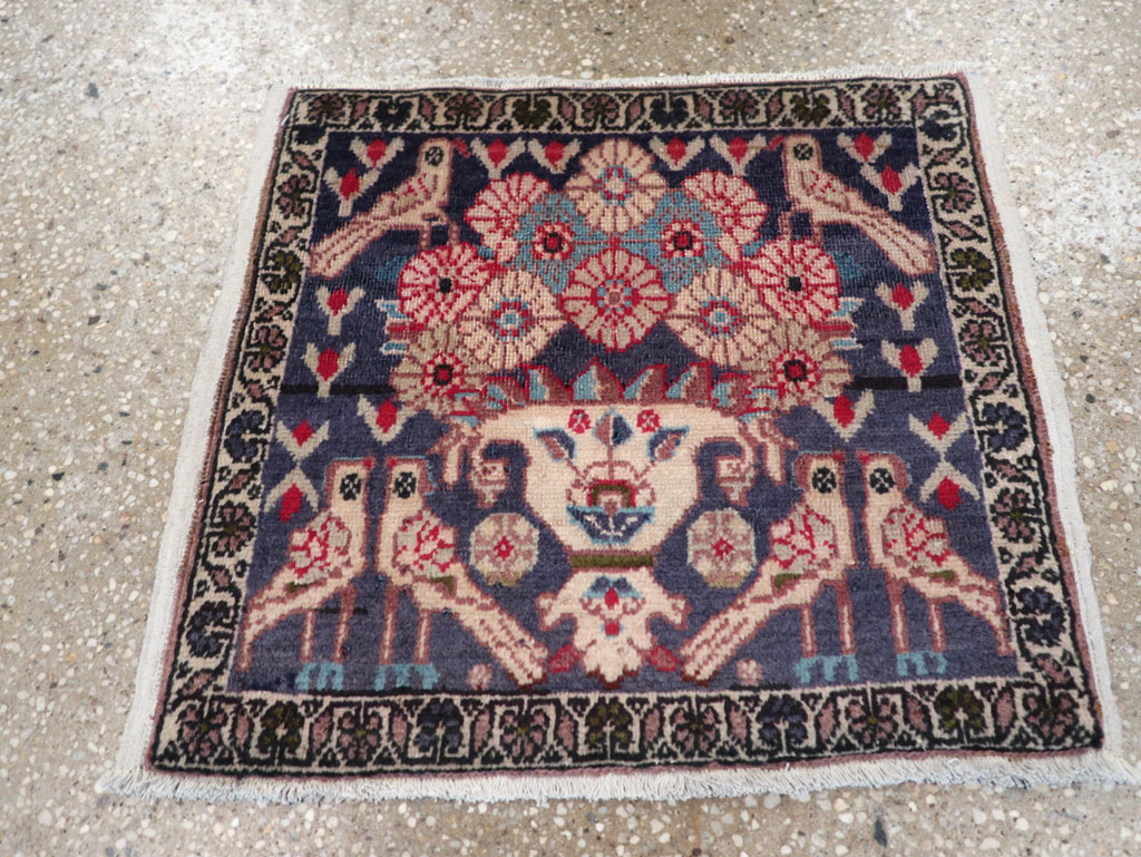 Vintage Persian Tabriz Pictorial Rug (Pair: 1 of 2), No.12224 - Gsblank