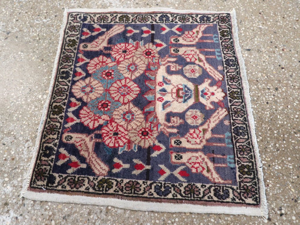 Vintage Persian Tabriz Pictorial Rug (Pair: 1 of 2), No.12224 - Gsblank