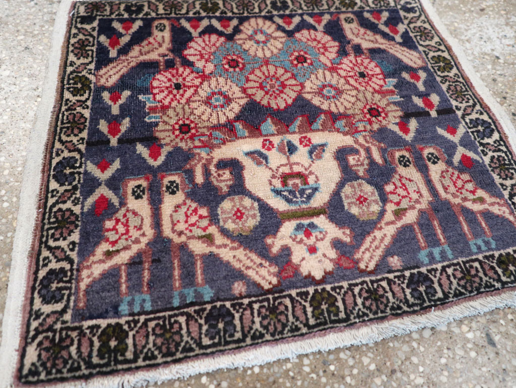 Vintage Persian Tabriz Pictorial Rug (Pair: 1 of 2), No.12224 - Gsblank