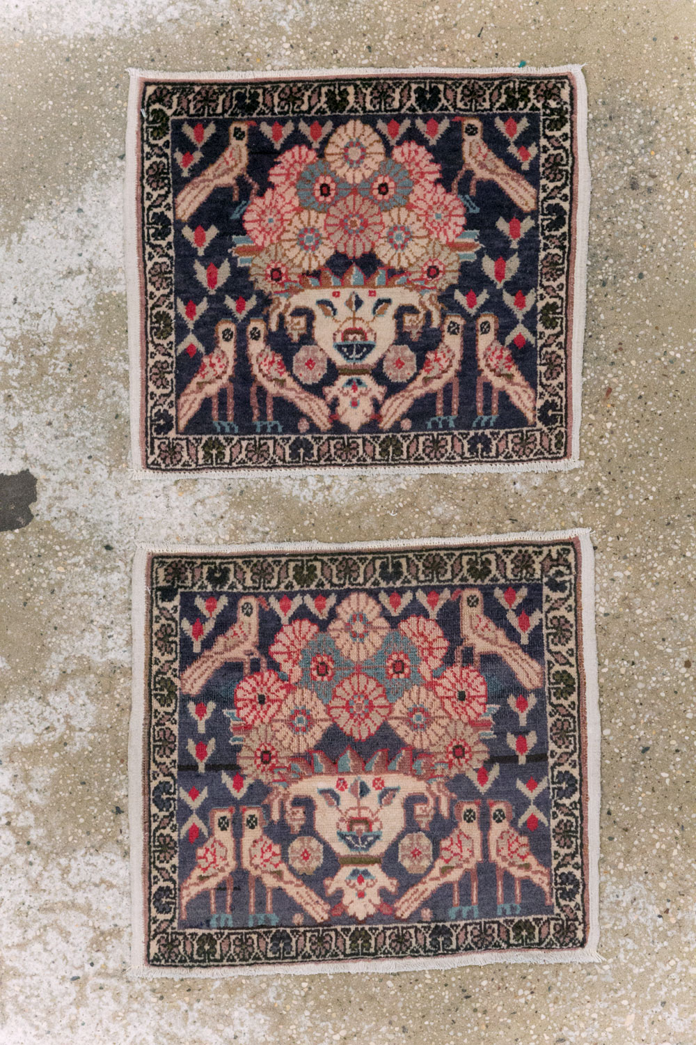 Vintage Persian Tabriz Pictorial Rug (Pair: 1 of 2), No.12224 - Gsblank