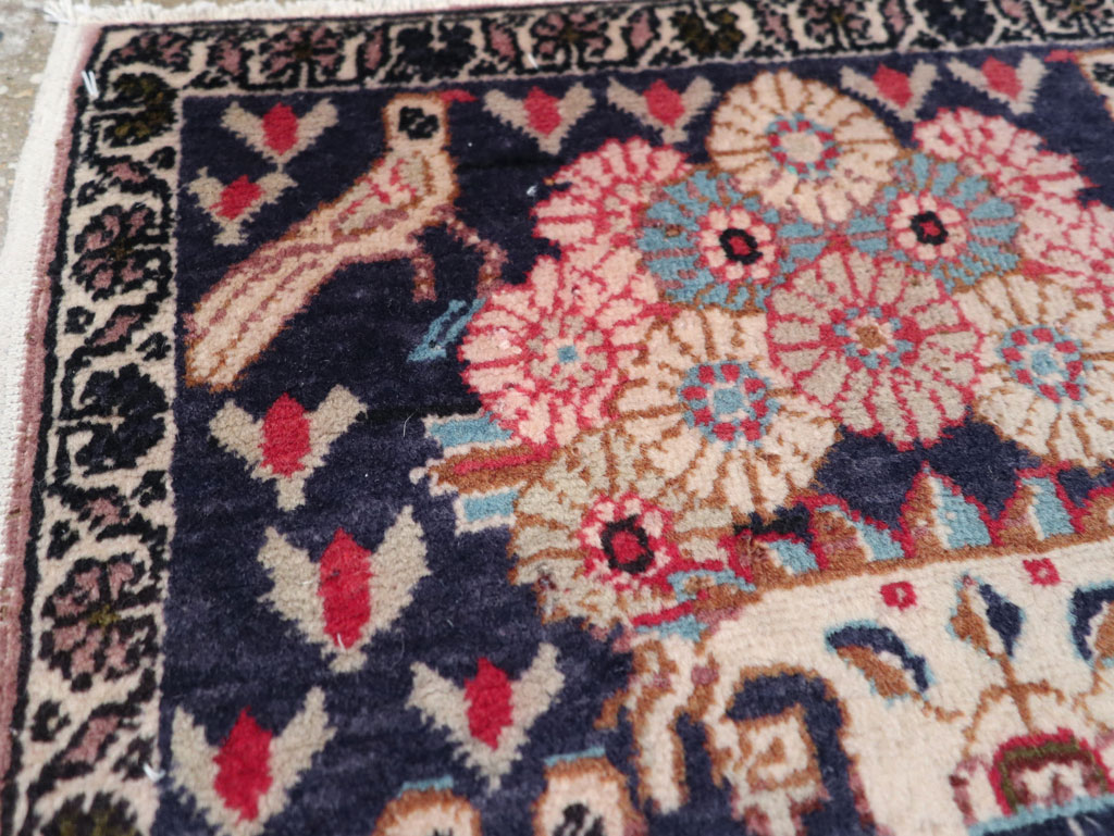 Vintage Persian Tabriz Pictorial Rug (Pair: 2 of 2), No.12225 - Gsblank