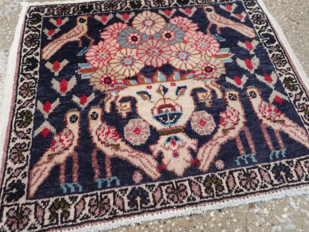 Vintage Persian Tabriz Pictorial Rug (Pair: 2 of 2), No.12225 - Gsblank