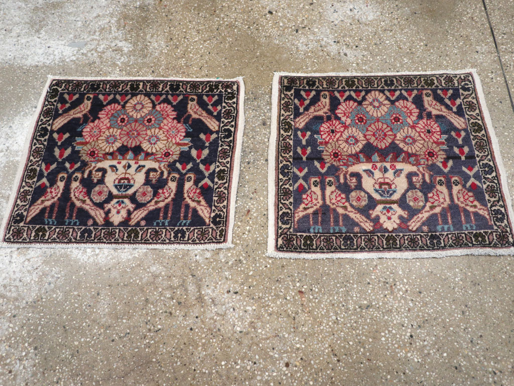 Vintage Persian Tabriz Pictorial Rug (Pair: 2 of 2), No.12225 - Gsblank