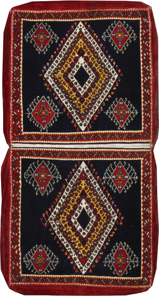 Vintage Persian Qashqai Saddlebag (Khorjin), No.12232 - Gsblank